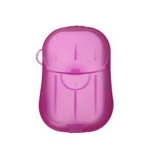 Mini Cutie de Sapun din Hartie, Flippy, de Unica Folosinta, Portabila, Potrivit pentru Calatorii, 20 buc, Roz