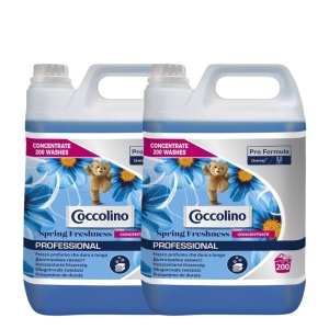 Pachet Coccolino Professional Spring Fresh Concentrated – Balsam Concentrat de Rufe, 2×5 L