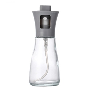 Pulverizator pentru Ulei, Flippy, Pulverizator din Sticla pentru Otet sau Alte Lichide, Simplu Reincarcabil, Multifunctionale, 17.3 x 5.6 cm, Capacitatea 170 ml, Gri