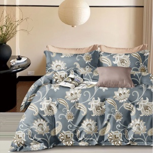 Lenjerie de pat Percale – Imprimeu Paisley Deluxe, bumbac 100%, set premium complet