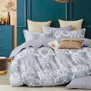 Lenjerie de pat Percale – Imprimeu Damasc Elegant, bumbac 100%, set premium complet