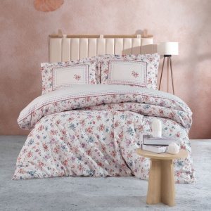 Set lenjerie Ranforce Clasy – Visam 2, bumbac premium, design floral delicat