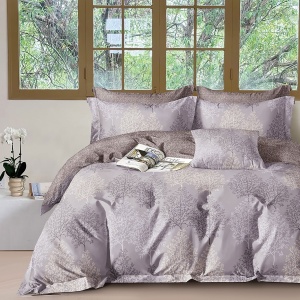 Lenjerie de pat Percale – Model Forest Dream, bumbac 100%, set premium complet