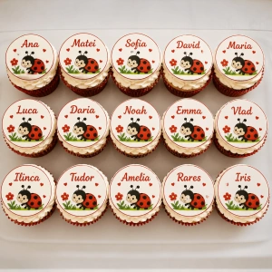 Set de 15 toppere comestibile pentru cupcakes - Img 5