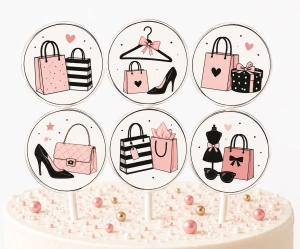 Set de 6 acadele personalizate decor tort adulti - Img 3
