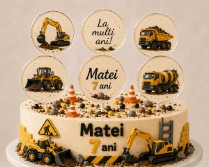 Set de 6 acadele personalizate decor tort copii - Img 11