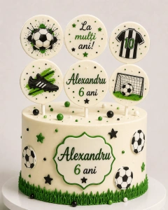 Set de 6 acadele personalizate decor tort copii - Img 5