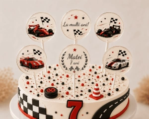 Set de 6 acadele personalizate decor tort copii - Img 8