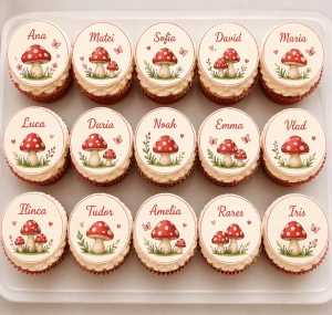 Set de 15 toppere comestibile pentru cupcakes - Img 2