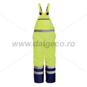 Pantaloni cu pieptar impermeabil de iarna reflectorizant DENMARK 9182-L