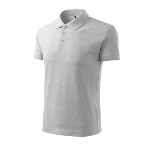 TRICOU POLO PENTRU BARBATI GRI DESCHIS S