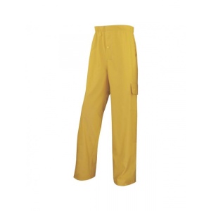 PANTALONI DE PLOAIE GALBEN SUPORT POLIESTER CU MEMBRANA SEMI PU