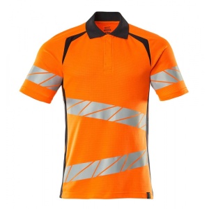 TRICOU POLO MODERN FIT HI-VIS ORANGE/DARK NAVY L