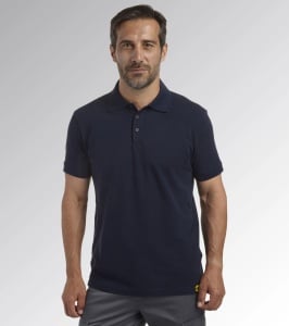 TRICOU POLO PREMIUM MC ATLAR ORGANIC DIADORA CLASSIC NAVY XXL - Img 2