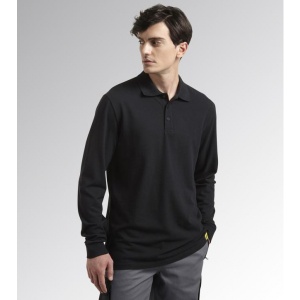 TRICOU POLO ML ATLANTIS ORGANIC BLACK L