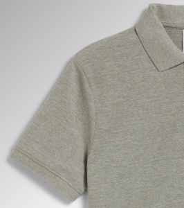TRICOU POLO PREMIUM MC ATLAR ORGANIC DIADORA GRIGIO MELANGE MEDIO M - Img 3