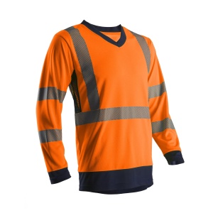 TRICOU SUNO ML HI-VIS ORANGE/ NAVY XL