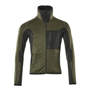 FLEECE JUMPER GREEN/BLACK