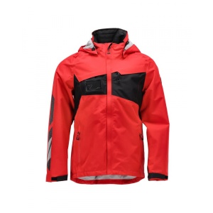 JACHETA WATERPROOF TRAFFIC RED/BLACK L