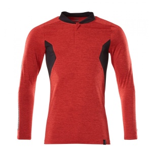 TRICOU POLO COOLMAX PRO ML TRAFFIC RED/BLACK L