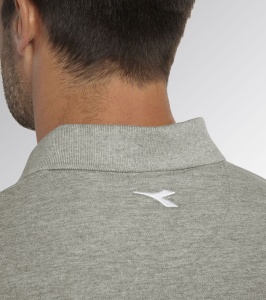TRICOU POLO PREMIUM MC ATLAR ORGANIC DIADORA GRIGIO MELANGE MEDIO M - Img 4