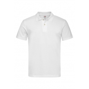 TRICOU CU GULER BUMBAC ALB ST3000-A-XXL