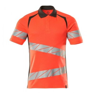 TRICOU POLO MODERN FIT HI-VIS RED/DARK ANTHRACITE