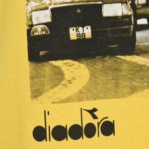 TRICOU PREMIUM DIADORA GRAFIC ORGANIC GALBEN - Img 3