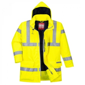 JACHETA BIZFLAME RAIN HI-VIS ANTISTATICA IGNIFUGA GALBEN