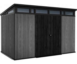 Casuta de gradina Pent 11 x 7 Keter, Signature, Venetian ,Gri / Antracit - Img 2
