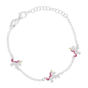 Bratara Argint 925 pentru copii 14+3cm-Unicorni