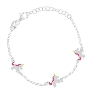 Bratara Argint 925 pentru copii 14+3cm-Unicorni
