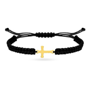 Brățară Blessed cu cruce din AUR 14K