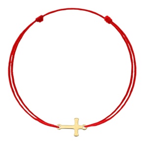 Brățară Blessed cu cruce din AUR 14K - Img 2