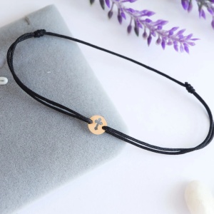 Bratara Cruciulita decupata Clasic Collection din aur 14k - Img 2