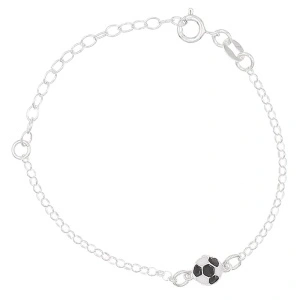 Bratara Argint 925 pentru copii 12+5cm-Minge de fotbal