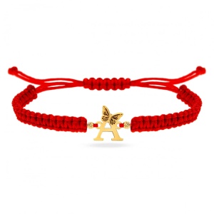Brățară Inițială Butterfly din aur 14K - Img 3