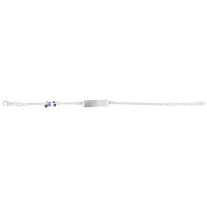 Bratara personalizabila din Argint 925 pentru copii 14+3cm-Motocicleta