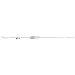 Bratara personalizabila din Argint 925 pentru copii 14+3cm-Motocicleta
