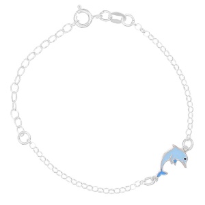 Bratara Argint 925 pentru copii 12+5cm-Delfin