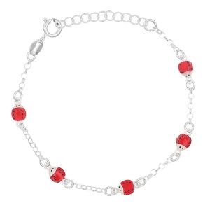 Bratara Argint 925 pentru copii 14.5+3cm-Buburuze