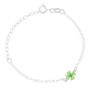 Bratara Argint 925 pentru copii 12+5cm-Trifoi