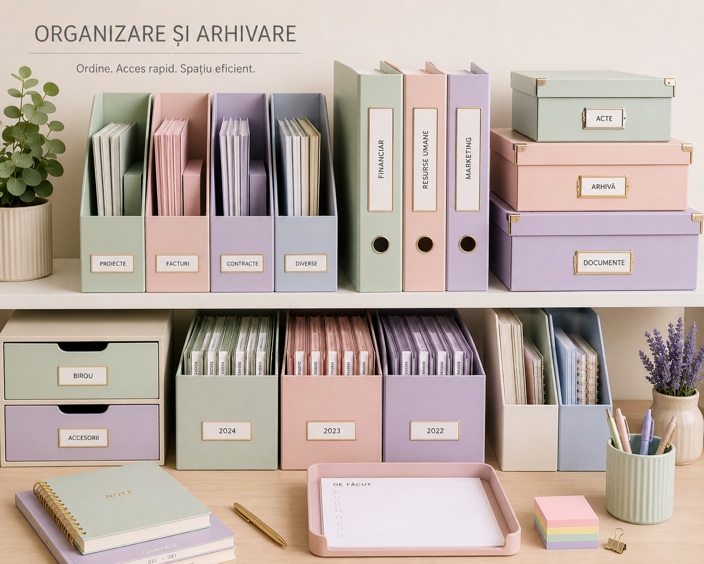 Organizare și arhivare