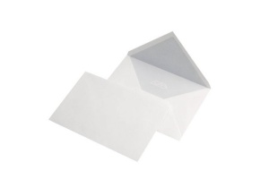 Plic C6 gumat alb, 70 g, 114 × 162 mm, clapă V – 25 Buc / Set
