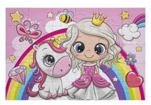 Puzzle 30 piese 29x18cm Unicorn - Img 2