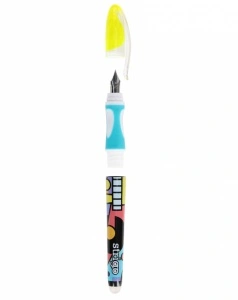 Stilou Strigo cu Cerneală care se Șterge + 2 Rezerve + Dispozitiv Curățare Penița – Design Pop Art - Img 5
