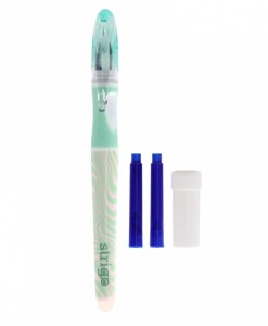 Stilou Strigo cu Cerneală care se Șterge + 2 Rezerve + Dispozitiv Curățare Penița – Design Waves - Img 3