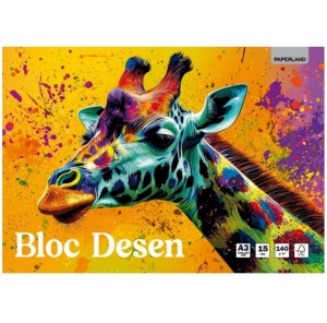 Bloc desen A3, 15 file, 120 g/mp, Paperland