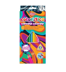 Creioane Colorate Triunghiulare 12 bucati