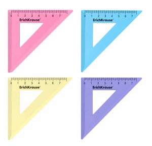 Echer plastic ErichKrause pastel 45°/7cm - Img 1
